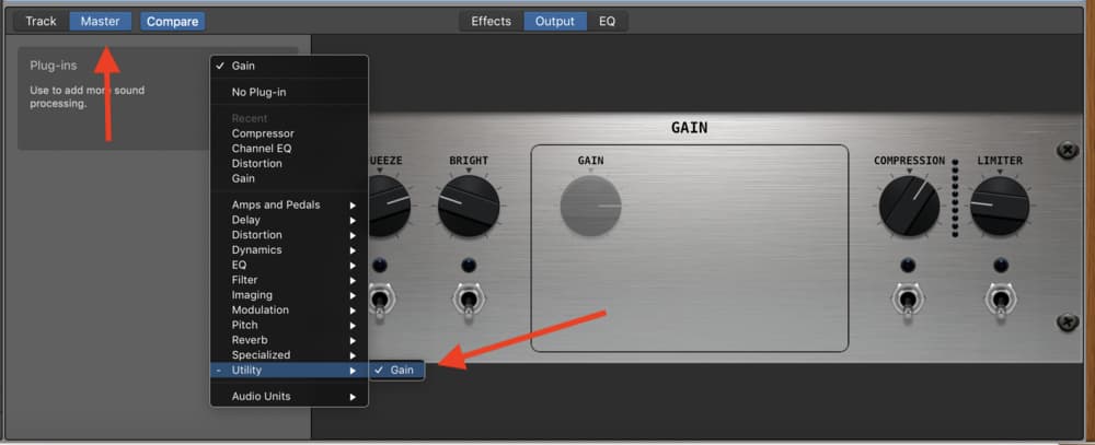 garageband 10.1 mixer plugin