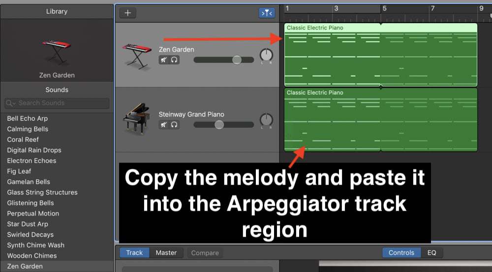 How to use the Arpeggiator in GarageBand 