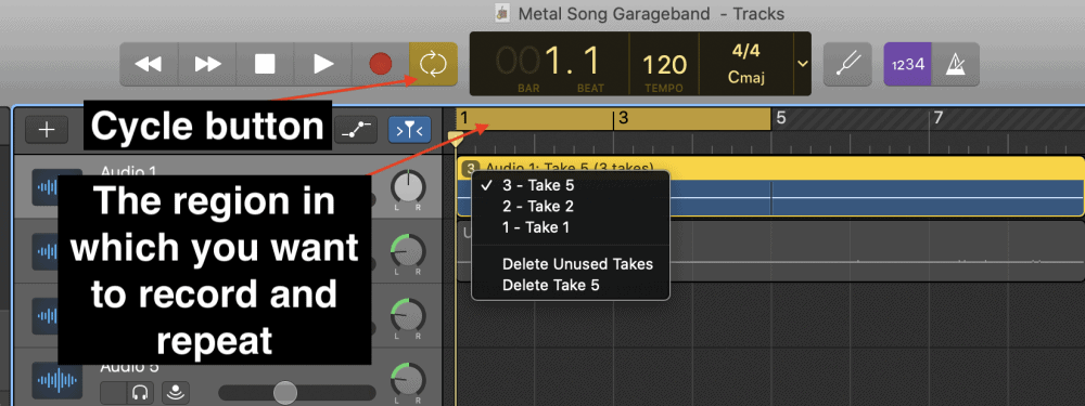 Multiple-Takes-Country-Song-Garageband-