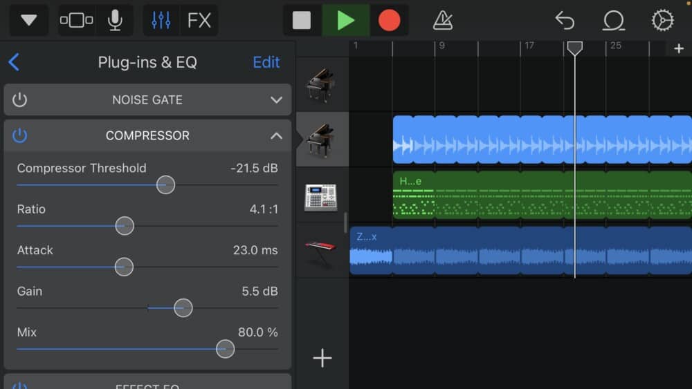 Compressor - How to MAke a Song in Garageband iOS 