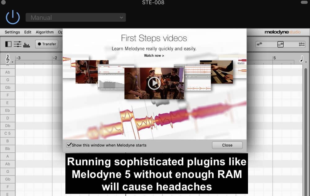 Melodyne-5-Studio - What RAM Does for Music Production