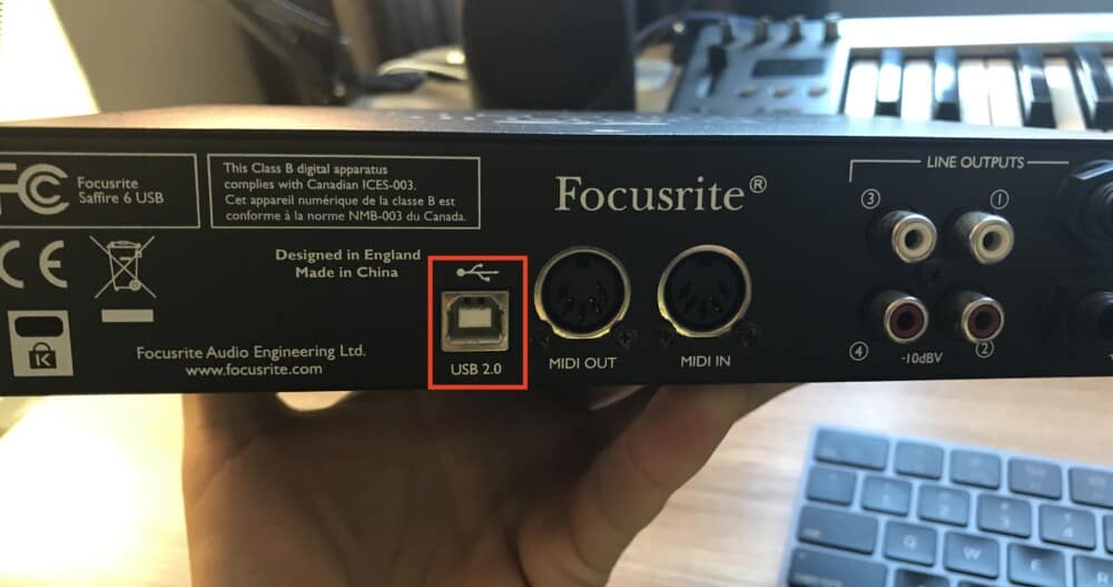 Focusrite Saffire6USB - USB Connection 2.0 