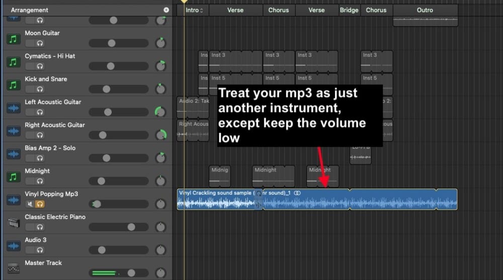 Vinyl Popping Mp3 - How to Make a Lo-Fi Beat in Garageband 