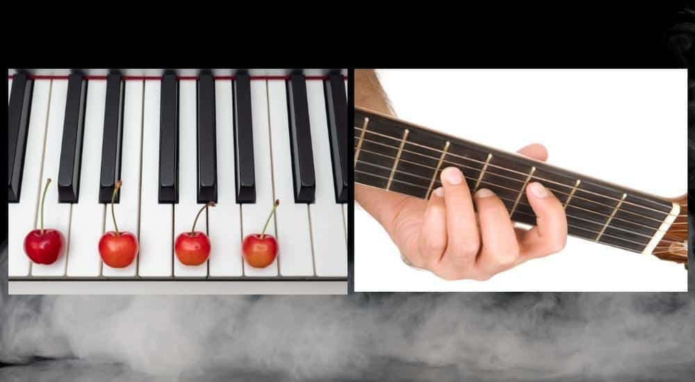 C Major 7th on Guitar and Piano - C Major on Piano and Guitar - How to Learn Piano And Guitar At The Same Time.jpg