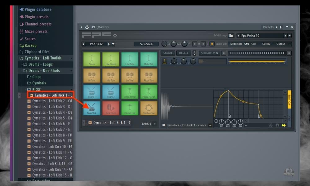 Dragging-the-Kick-In-How-to-Assign-Sounds-to-A-MIDI-Keyboard-in-FL-Studio-SIMPLE