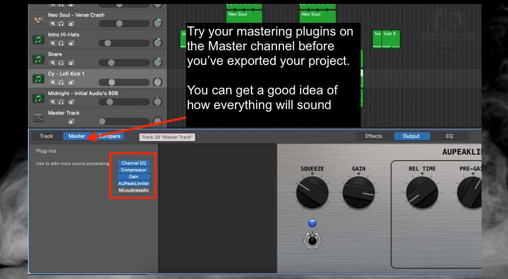 Master Track Processing - How to Mix Drums in Garageband 