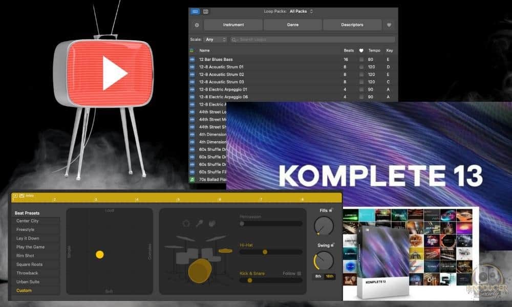 YT, Drummer Track, Apple Loops, Komplete 13 - Why You Don't Need Music Theory To Make Beats