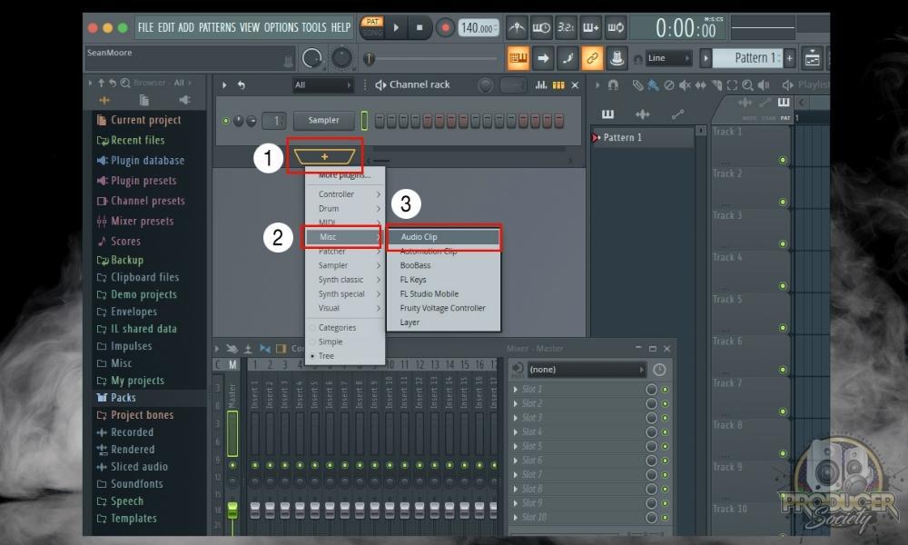 Add Audio Clip - How to Import and Export Audio into FL Studio 