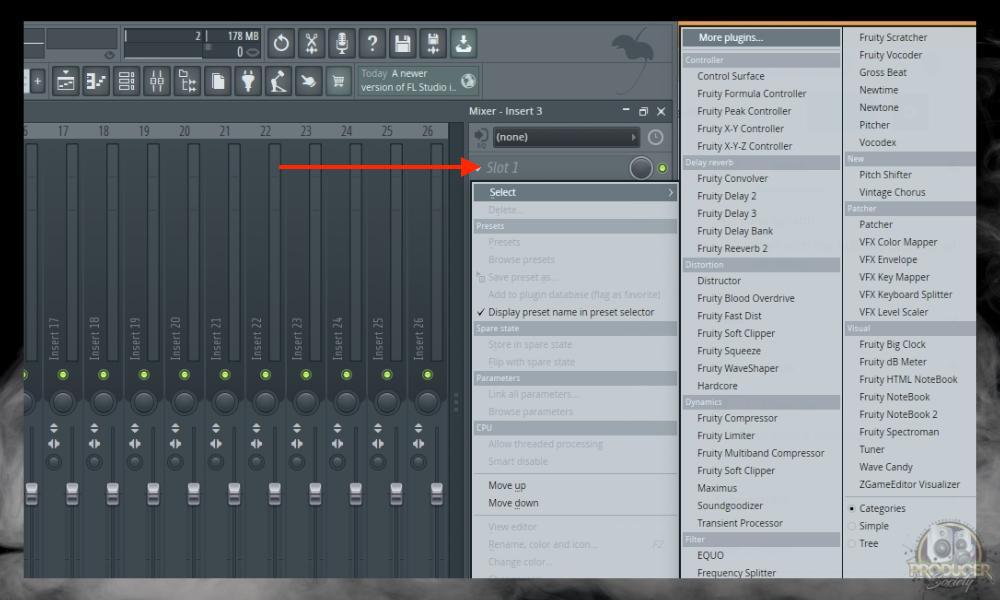 Click the Slots - How to Bass Boost in FL Studio 