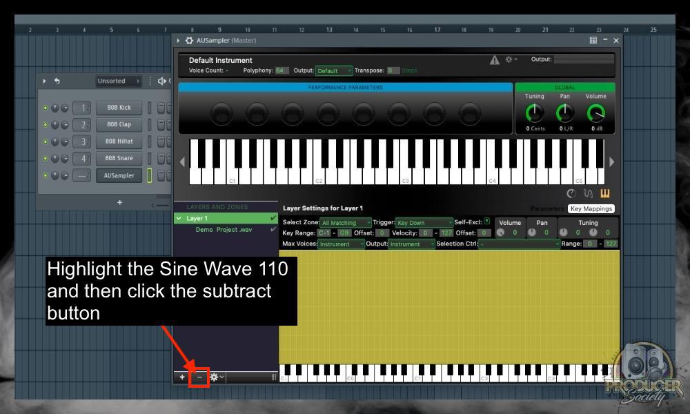 Select Sine Wave - Subtract - How to Import/Export Audio into FL Studio 