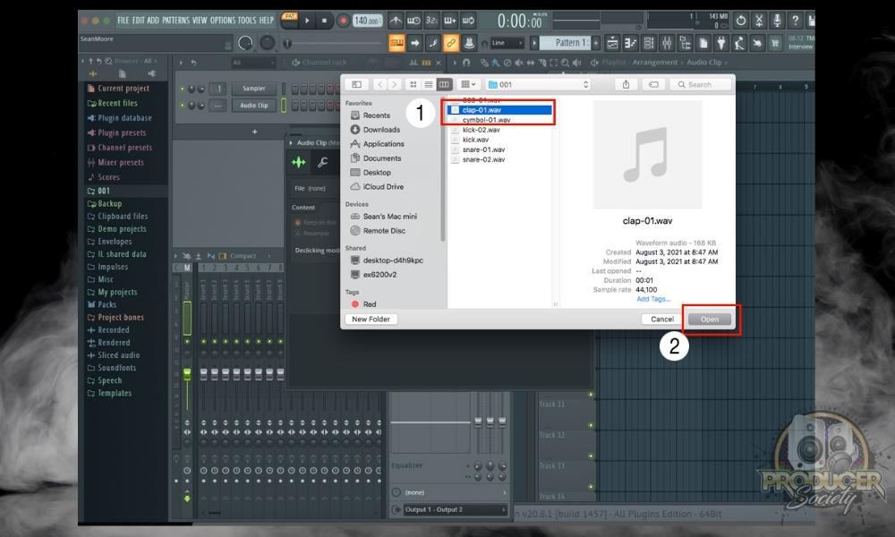 Select the Audio File - How to Import and Export Audio into FL Studio 