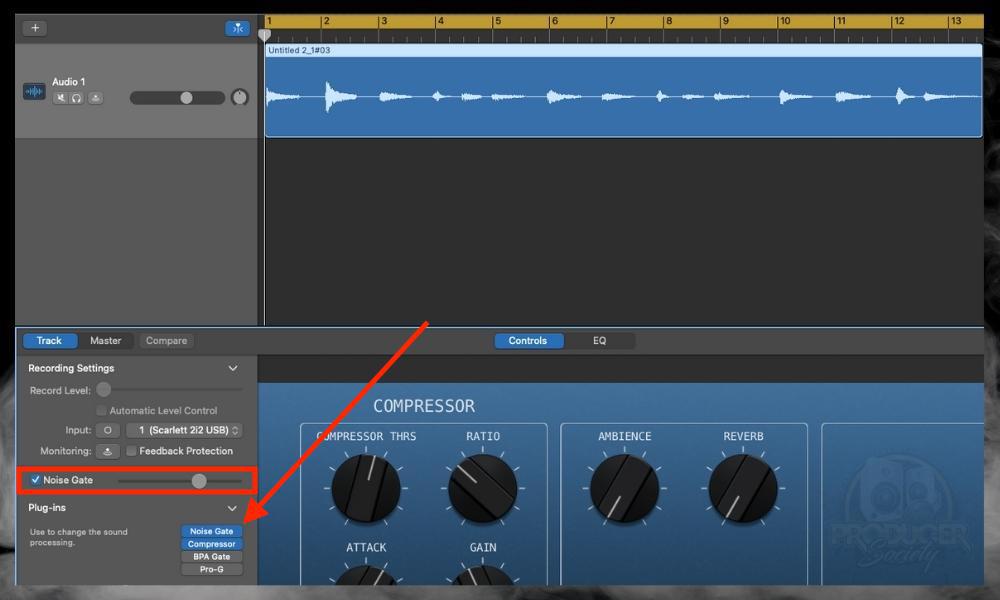 Noise Gate - How to Use A Noise Gate in GarageBand (Step-By-Step)
