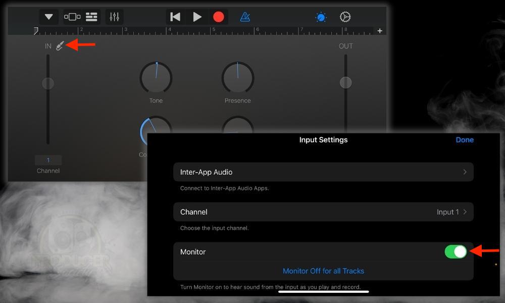 Input and Monitoring - How to Use the Scarlett 2i2 With GarageBand