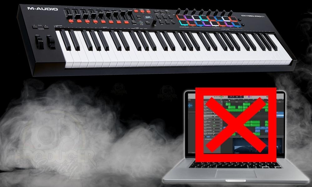 Midi keyboard store without computer