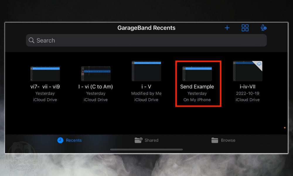 1 - How to Send GarageBand Projects By Message