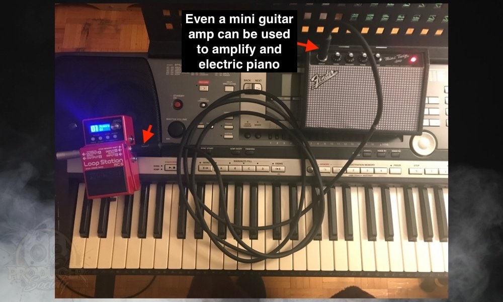 Looper to Amp - How to Connect A Looper To a Keyboard and An Amplifier 