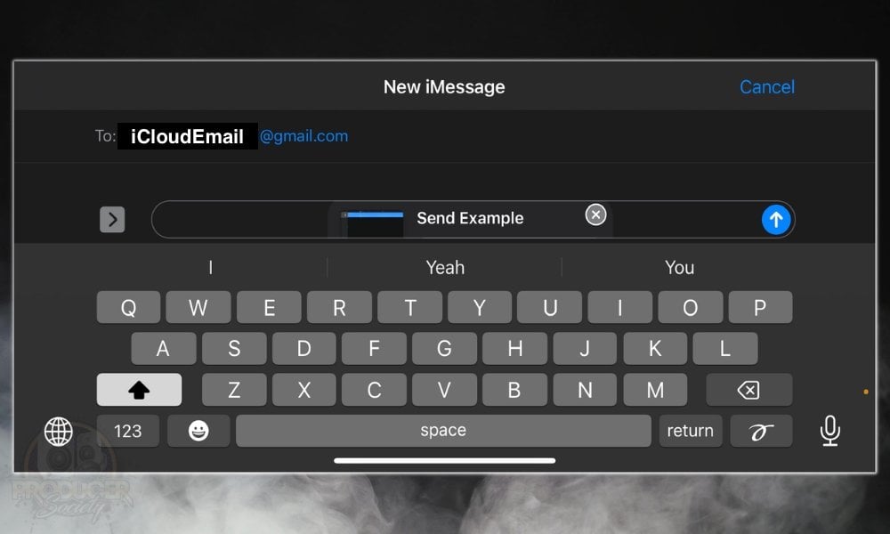 Send Messages to iCloud Email - How to Send GarageBand Projects Through Messages