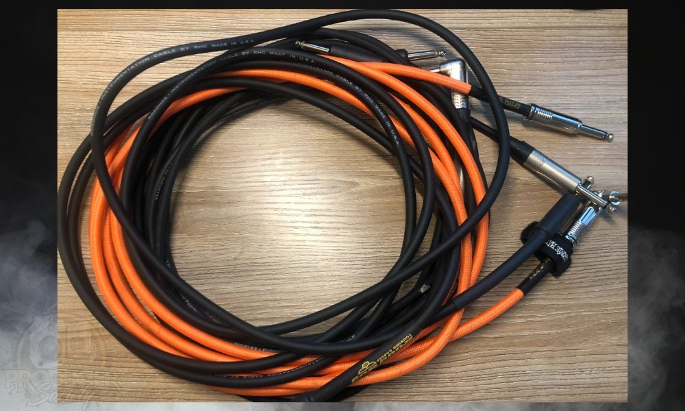 4 Instrument Cables - How to Connect A Looper Pedal To A Mixer 