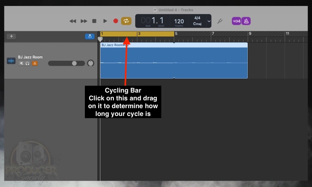 Cycling  - How to Record A Seamless Loop in GarageBand (iOS/macOS)