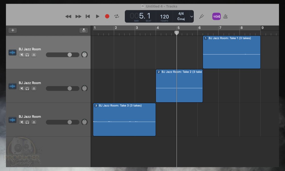 Isolate Each Region - How to Record A Seamless Loop in GarageBand (iOS/macOS)