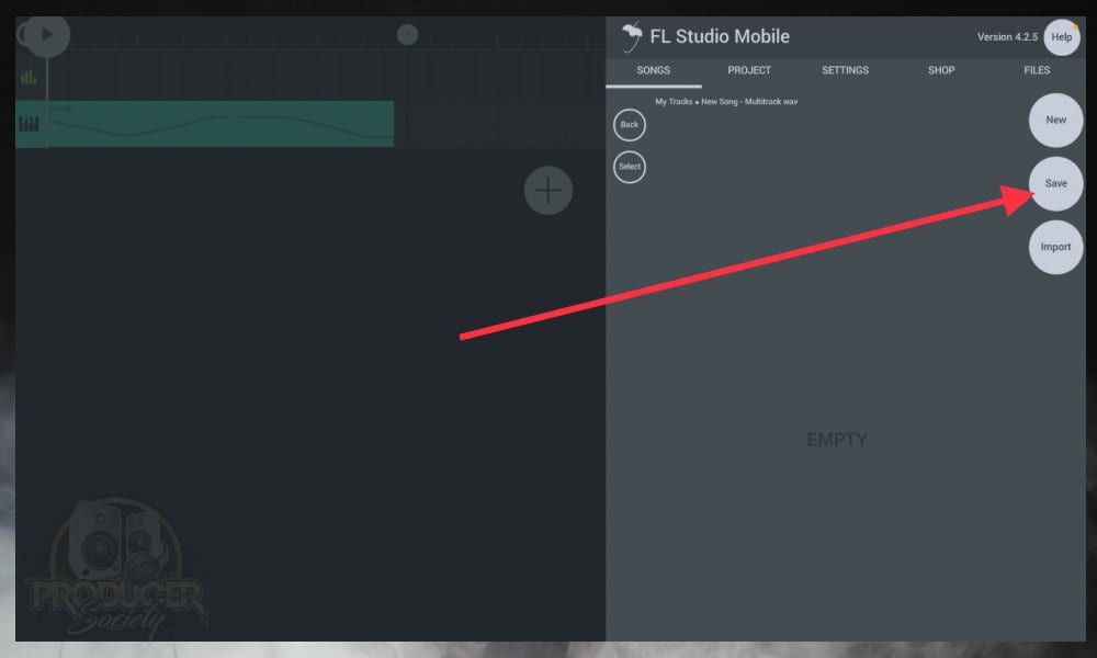 2 - How to Export Audio From FL Studio Mobile 