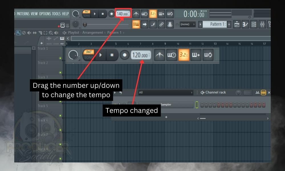 How to Open a GarageBand Project in FL Studio; Changing project tempo