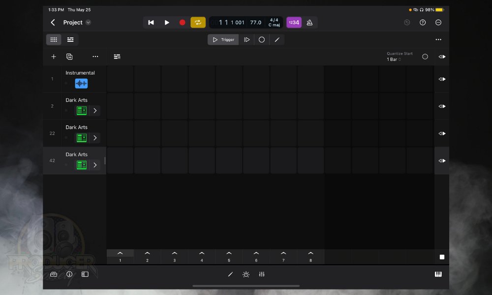 Live Loops Cell View - How to Import Audio Into Logic Pro for iPad 