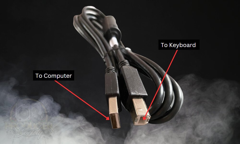 USB MIDI cable