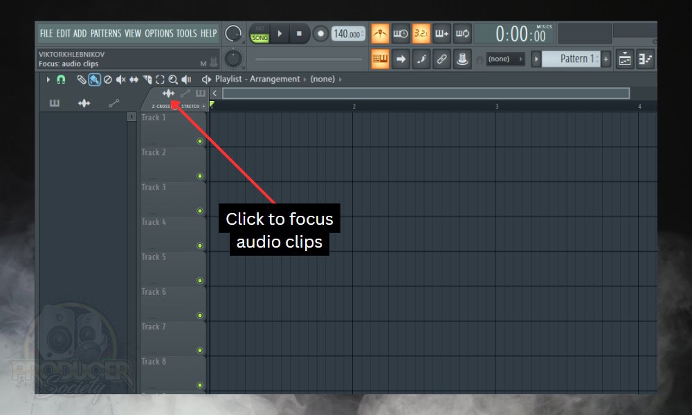 How to Speed Up Audio in FL Studio; Select Audio Focus