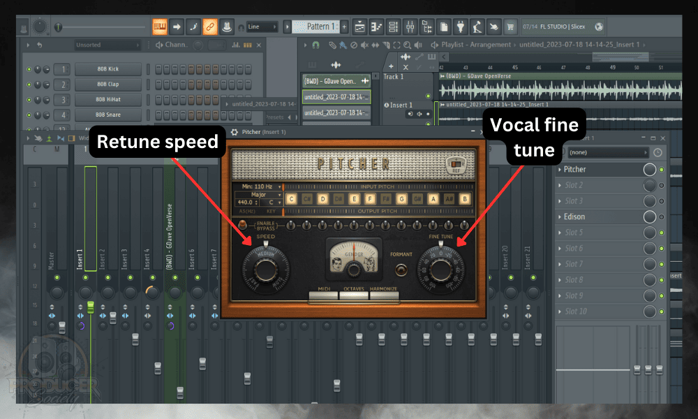 How to Use Autotune [Pitch Correction] in FL Studio; Retune and Vocal fine tune in Pitcher