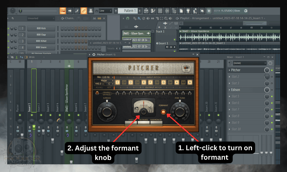 How to Use Autotune [Pitch Correction] in FL Studio; Formant in Pitcher