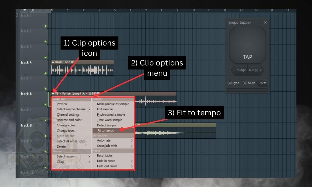 How to Quantize in FL Studio; Clip options and fit to tempo