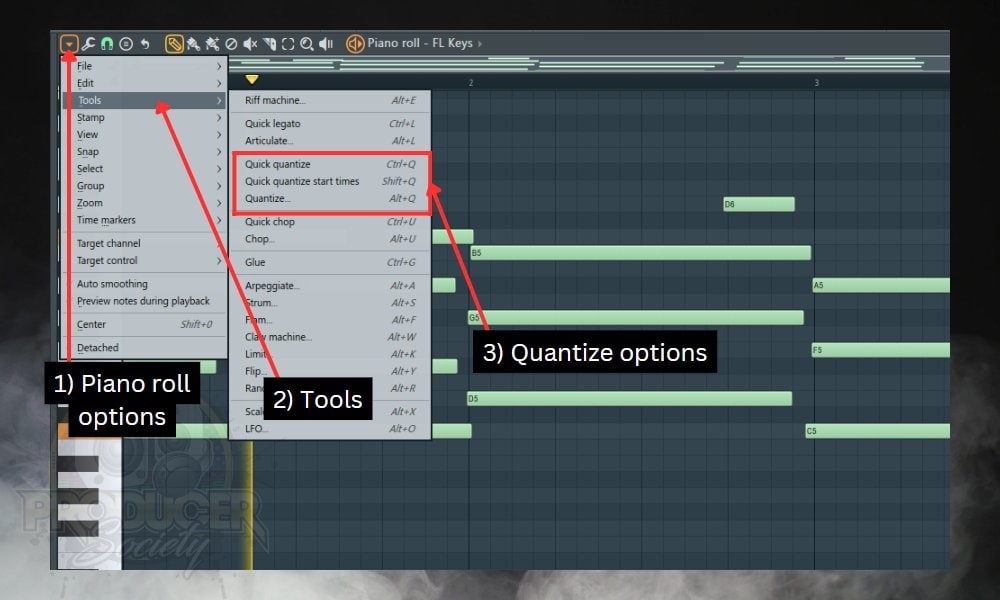How to Quantize in FL Studio; quantizing in piano roll