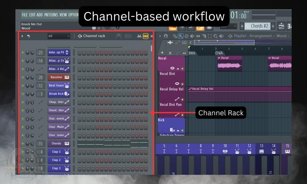 GarageBand vs FL Studio - What’s the Difference; FL's channel based workflow