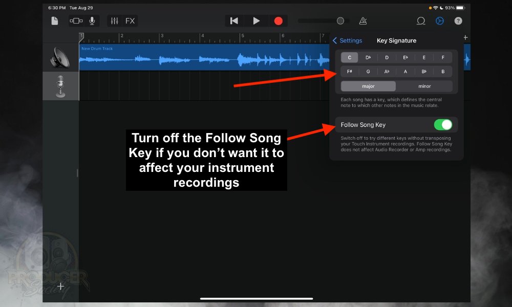 Follow Song Key - How to Change the Key Signature in GarageBand iOS.jpg