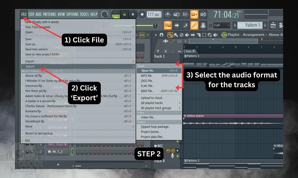 GarageBand vs FL Studio - What’s the Difference; how to export stems in fl studio. Step 2