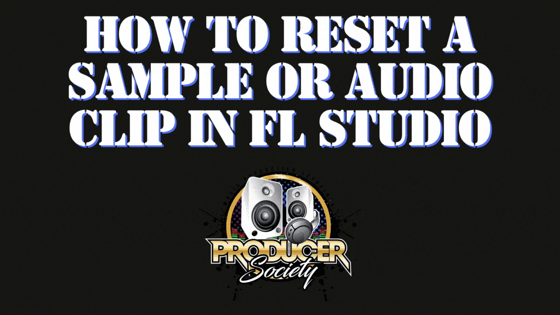 How to reset an audio clip in FL Studio after adjusting the time, pitch, or the multiplier - gif 
