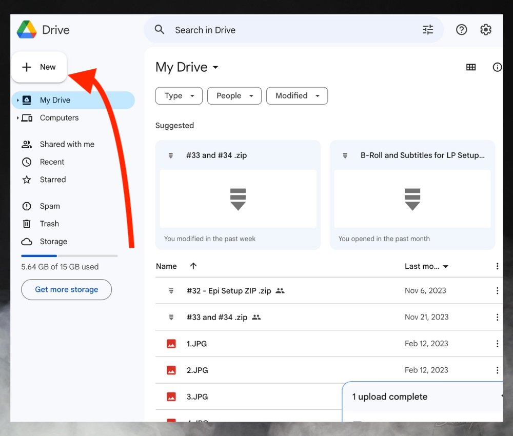 New on Google Drive - Export from GarageBand