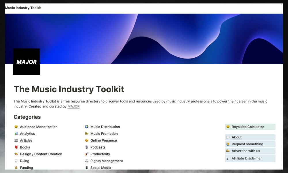The Music Industry Toolkit 