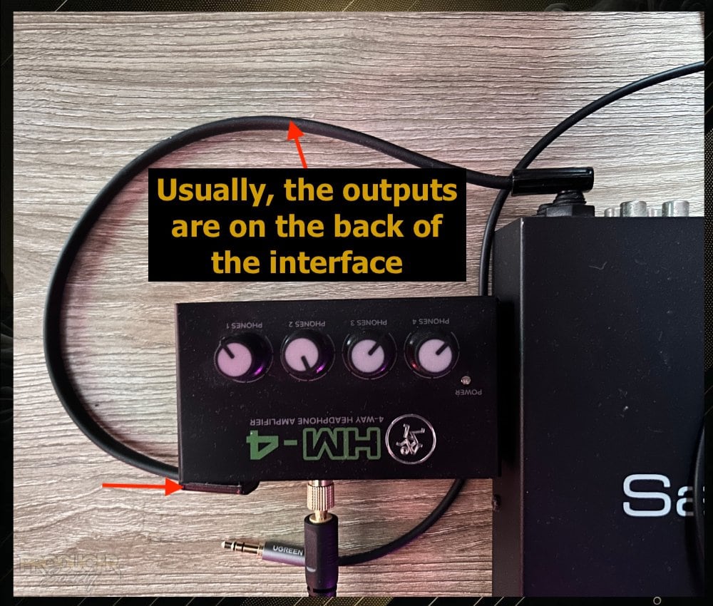 1) Connect Your Splitter & Interface With A Stereo Cable 